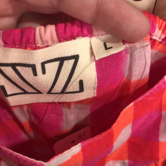 NEW SZ Blockprints X J Crew Tiered Dress 👗 in Gingham - Picture 6 of 14